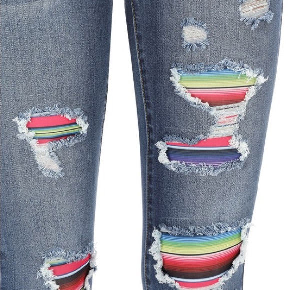 NWT Serape Skinny Jeans - Picture 2 of 7